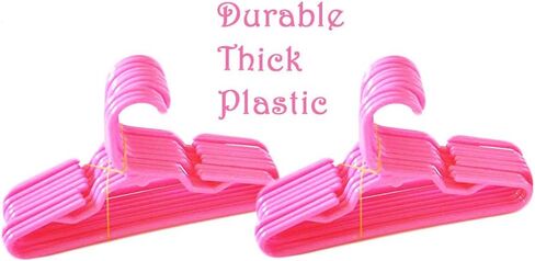 24 شماعة وردية من MyBrittany متوافقة مع ملابس الدمى للفتيات مقاس 18 بوصة - شماعات ملابس الدمى مقاس 18 بوصة in Kuwait