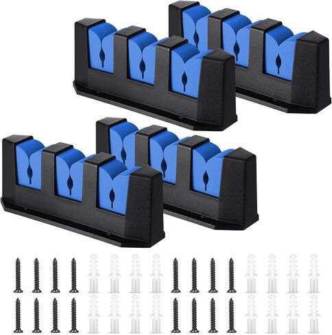 Sratte 4 Pcs Fishing Rod Holder for Boat Wall Mount Fishing Rod Rack 3 Rod Blue Horizontal Rod Holder EVA Foam Garage Fishing Pole Holder Fishmen Gifts Boat Accessories, 7.8 Inch in Saudi Arabia