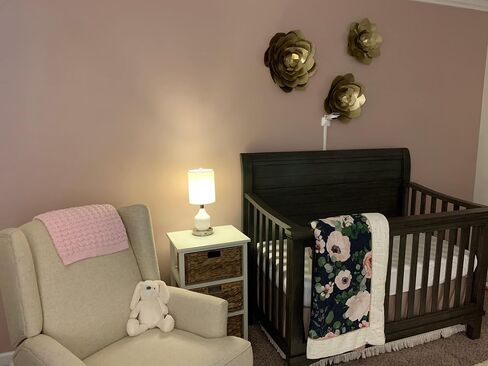 inPOWERED Lights Lamp Angel (Black Shade/Black Base) Standard Electric Night Light or Table Lamp with Emergency Battery Back Up, USB Charging, Color Changing Base, Nursery, Bedroom in Saudi Arabia