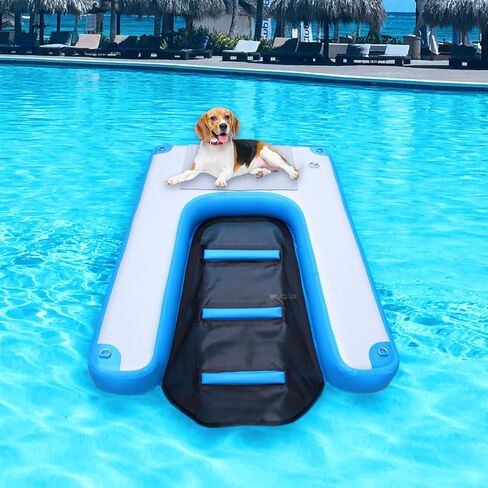 Inflatable Dog raft ramp, Water Sports Floating Platform, Swimming Pool Floating Ladder, Boat Dock ramp Ladder, Water Dog Ladder in Saudi Arabia