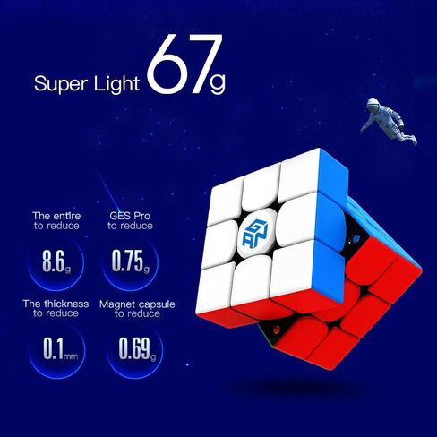 GAN 356 XS, Gans 3x3 Magnetic Speed Cube 356XS Magic Cube Puzzle Toy (Stickerless) in Saudi Arabia