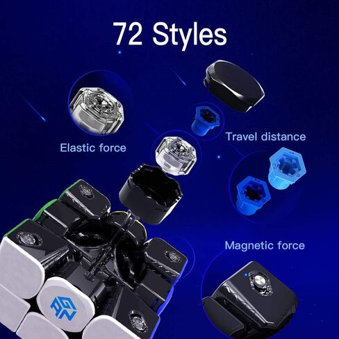 GAN 356 XS, Gans 3x3 Magnetic Speed Cube 356XS Magic Cube Puzzle Toy (Stickerless) in Saudi Arabia