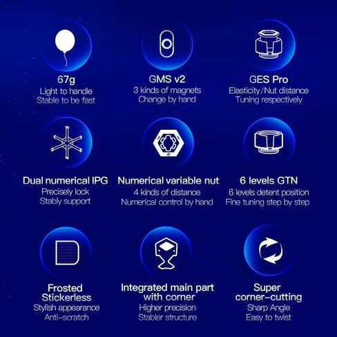 لعبة لغز المكعب السحري GAN 356 XS، Gans 3x3 مكعب السرعة المغناطيسي 356XS (بدون ملصق) in Kuwait