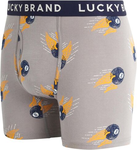 Lucky Brand Mens Cotton Stretch Boxer Briefs 3Pack in Saudi Arabia