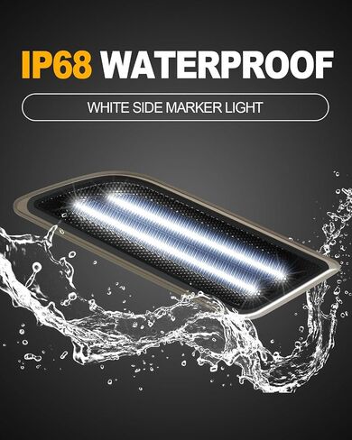 LED Side Marker White Light Compatible with Mercedes Benz C-Class W204 C250 C300 C350 C63 AMG 2012-2014 Front White Fender Bumper Lamps in Saudi Arabia