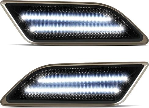 LED Side Marker White Light Compatible with Mercedes Benz C-Class W204 C250 C300 C350 C63 AMG 2012-2014 Front White Fender Bumper Lamps in Saudi Arabia