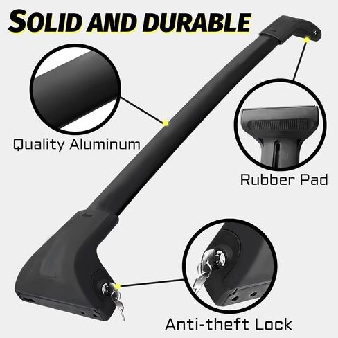 Car Roof Rack Cross Bars Compatible with 2016-2022 Honda Pilot (for Side Rails), Aluminum Lockable Roof Cross Bars for Kayak Bike Rooftop Cargo Carrier Bag Basket Luggage in Saudi Arabia