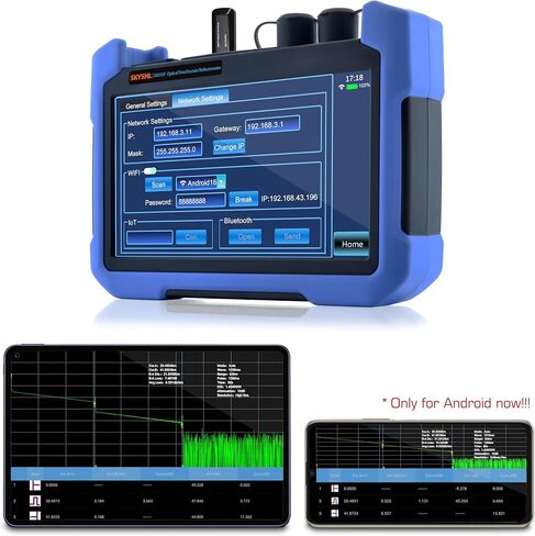 جهاز اختبار OTDR للألياف 1310nm/35dB+1550nm/33dB SM مدمج في OPM+OLS+VFL+خريطة الحدث + وحدة APP + شاشة لمس 7 بوصة متوافقة مع موصل SC+FC+ST+LC/UPC&APC-SS315T-2B1 in Saudi Arabia