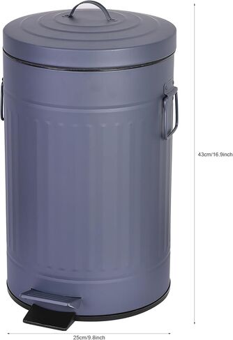 سلة مهملات براز الكلاب قابلة للتركيب للاستخدام في الهواء الطلق ومحطة نفايات الكلاب مع غطاء بدواسة بدون استخدام اليدين سعة 3.1 جالون حاوية حديقة المنزل ساحة المطبخ مع 200 كيس قمامة بلاستيكي و12 فلتر كربون منشط T-Y-G in Kuwait