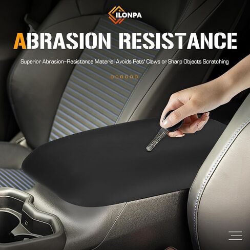 ILONPA غطاء غطاء وحدة التحكم المركزية الأسود غطاء صندوق مسند الذراع متوافق مع 2005 2006 2007 2008 2009 Ford Mustang استبدال لـ 5R3Z6306024AAC 5R3Z-6306024-AAC in Kuwait