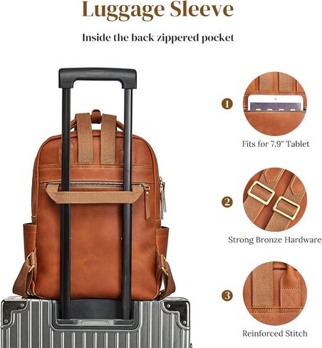 S-ZONE Women Leather Backpack Bundle with Sling Bag for Men Women Crossbody Shoulder Bag Backpack Purse Outdoor Travel in Saudi Arabia