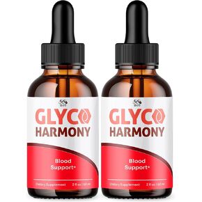 Glyco Harmony Drops, Official Glyco Harmony Liquid Supplement with All Natural Ingredients, GlycoHarmony Blood Support Max Strength Health & Wellness Vitamin Supplement (2 Bottle Bundle, 60 Servings) in Saudi Arabia