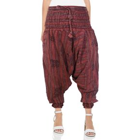 Ezhippie Womens Stonewashed Striped Harem Pants Hippie Trouser in Saudi Arabia