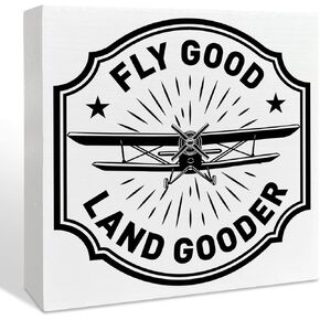 Pilot Gifts for Men Aviators, Aviation Gifts, Gifts for Pilots, Pilot's Prayer Wooden Box Sign Decor, Birthday Christmas Gifts for Pilot Dad, Son, Husband, Closer to You Each Time I Pilot This Plane in Saudi Arabia