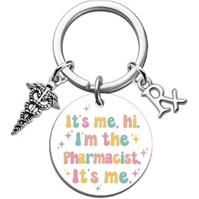 Pharmacist Gifts for Women Pharmacy Technician Gifts Accessories Pharmacist Keychain Thank You Gift for Pharmacy Medical Assistant Friends Birthday Thanksgiving Christmas Gift Pharmacists Keyring in Saudi Arabia