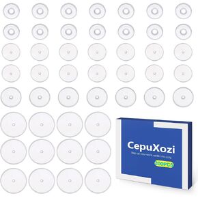 200 Pcs Clear Silicone Piercing Discs for Piercing Bump 3/5/7/9mm, No Pull Soft Earring Spacers, Stoppers & Backs, Keloid Pressure Clip Disk for Ear Piercings Support, Plastic Pads in Saudi Arabia