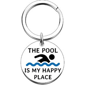 Swimmer Gifts Funny Gifts for Swimmers Pool Gift for Women Men Swimming Accessories Gift for Pool Owners Swimming Lover Keychains for Car Key Backpack Wallet in Saudi Arabia