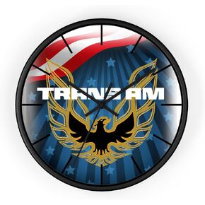 Patriotic Firebird Trans Am Wall Clock Gift Decor Classic Muscle in Kuwait