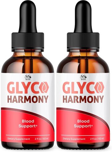 Glyco Harmony Drops, Official Glyco Harmony Liquid Supplement with All Natural Ingredients, GlycoHarmony Blood Support Max Strength Health & Wellness Vitamin Supplement (2 Bottle Bundle, 60 Servings) in Saudi Arabia