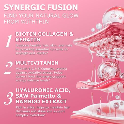 Pure Biotin 10000mcg Liquid Drop Optimal Solutions Hair Skin & Nails Vitamins Support w. Collagen Keratin Hyaluronic Acid Saw Palmetto, Biotin(Vitamin B7) for Hair Growth & Cellular Energy in Saudi Arabia