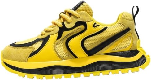 Men's Thick-Soled Breathable mesh Sports Shoes. Durable Rubber Outsole. Suitable for All Seasons. Round Toe Design. in Saudi Arabia