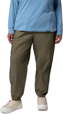 Columbia Women's ROC Ripstop Jogger, Stone Green, X-Large Long in Kuwait