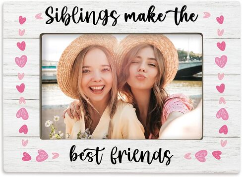 Cousin Gifts 4x6 Picture Frame, Best Friend for Sister Cousins Photo Frame, Long Distance Friendship Gifts, Friendship Wooden Picture Frames for Wall or Tabletop Display in Saudi Arabia