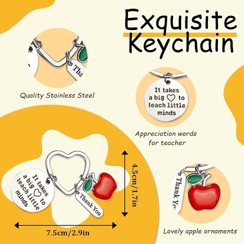 26 PCS Teacher Appreciation Gifts in Bulk 4 Thank You Gift Set with Makeup Bags Keychains Bookmarks Cards Pins Stickers and Best Teacher Ever Pens Perfect Gifts for Teachers Day Graduation Birthday in Saudi Arabia