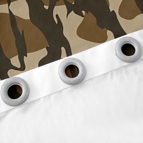 Feelyou Camouflage Window Curtain (2 Panels, 42 x 84 Inch) Kids Camo Window Treatments for Boys Girls Teens Military Style Blackout Shades Soft Microfiber Army Green Room Decor in Saudi Arabia