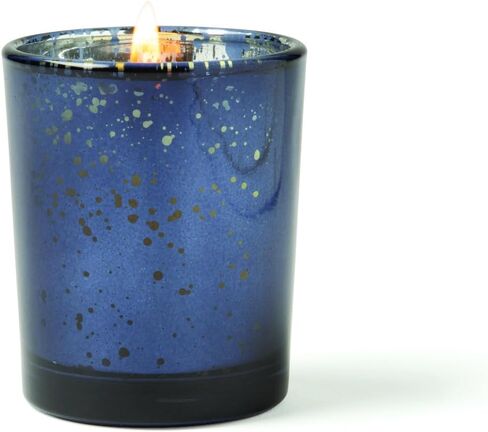 Navy Mercury Glass Votive Candle Holders Set of 12 for Wedding and Home Decor, 2 1/2" x 2" Diam in Kuwait
