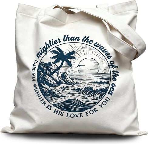 Canvas Tote Bag for Women, Wide Comfortable Strap, Lightweight Eco-Friendly Beach & Shopping Tote in Saudi Arabia