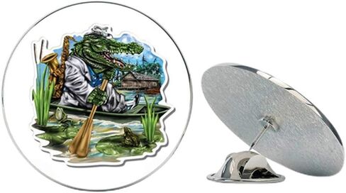 Gator Musican Louisiana New Orleans Metal 0.75" Lapel Hat Pin Tie Tack Pinback in Saudi Arabia