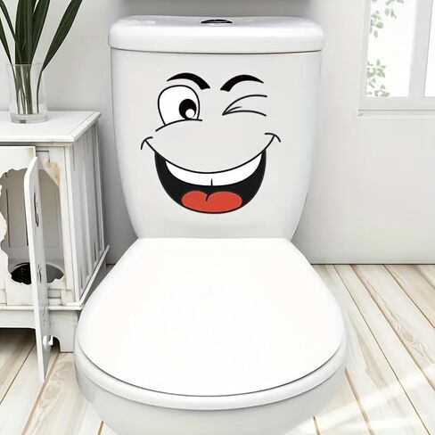 4Pcs/Set Alien Funny Expression Stickers, Self-Adhesive Vinyl Semi-Matte Square Stickers with Glitter, Removable for Home Decor, Trash Can, Fridge, Toilet & Wall in Kuwait