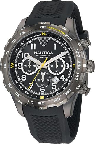 Nautica NST Men's Black Silicone Strap Watch (Model: NAPNSS601) in Kuwait