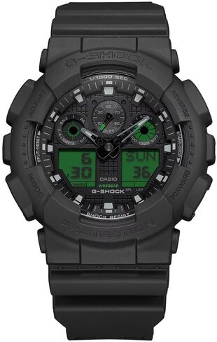 G-Shock GA100BEG-1A Bold Electric Green Ana-Digi 3 Eye Black Resin in Kuwait