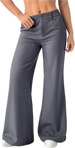 SHENHE Women's Flare Dress Pants Low Rise Business Casual Office Bootcut Pants Slacks Trousers in Kuwait