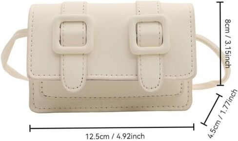 Cambridge Bags Solid Color Portable Buckle Messenger Bags PU Leather Shoulder Bag Ladies(black) in Kuwait