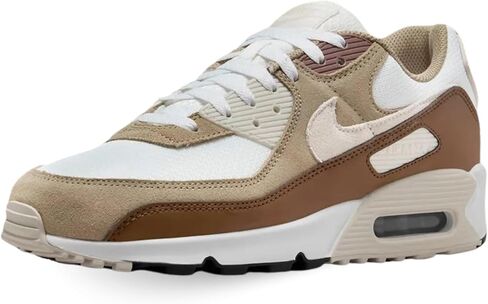 Nike Air Max 90 Men's Shoes (DM0029-109, Summit White/Khaki/Light Orewood Brown/Black) Size 7.5 in Kuwait