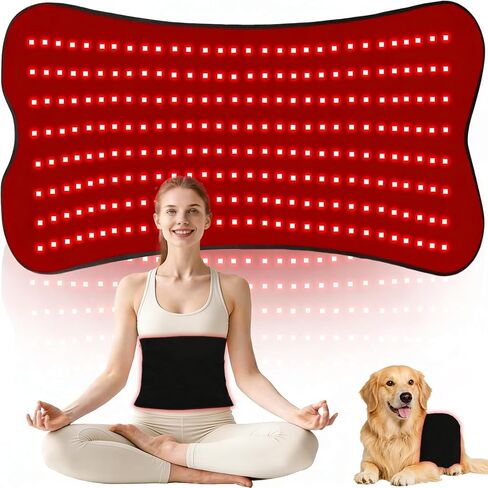 Red Light Therapy Mat for Body, 240 LEDs 32"x15" Near Infrared Light Therapy Pad with 660nm & 850nm Wavelength, Home Use for Back Belly Knee Joint Muscle Comfort in Saudi Arabia