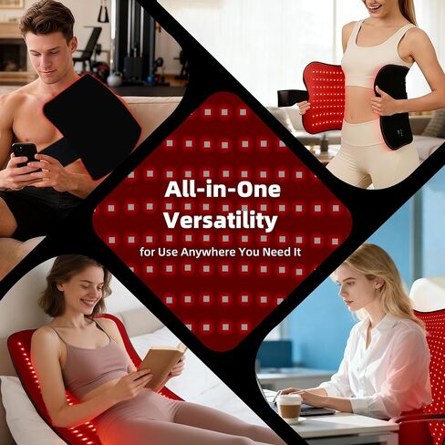 Red Light Therapy Mat for Body, 240 LEDs 32"x15" Near Infrared Light Therapy Pad with 660nm & 850nm Wavelength, Home Use for Back Belly Knee Joint Muscle Comfort in Saudi Arabia
