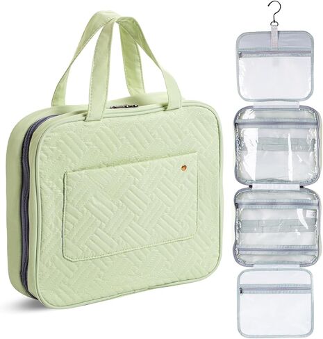 Ms. Pen- Travel Toiletry Bag Organizers, Sage Green, Makeup Travel Bag for Toiletries with Hanging Hook, Water-Resistant in Saudi Arabia