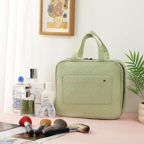 Ms. Pen- Travel Toiletry Bag Organizers, Sage Green, Makeup Travel Bag for Toiletries with Hanging Hook, Water-Resistant in Saudi Arabia