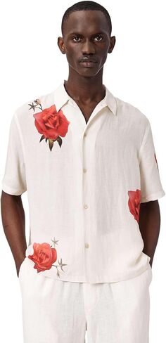 AllSaints Fleur Fazed Short Sleeve Shirt in Kuwait