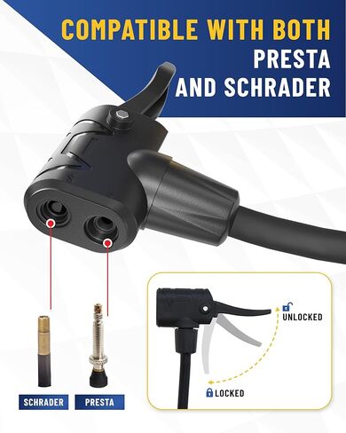 Digital Tire Pressure Gauge with Inflator, Improved Leaks Protection, 200PSI Air Chuck and Compressor Accessories, Extended Hose with 360° Air Chuck in Kuwait