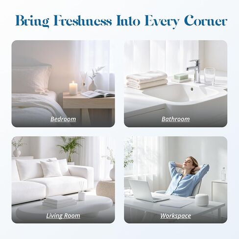 ASAKUKI Fresh States Essential Oil Set, Clean Home Scents for Diffusers | Clean-Inspired Home Scents, Fresh Laundry Aroma, Designed for Diffusers&Waterless Diffusers, Gift-Ready Collection in Saudi Arabia