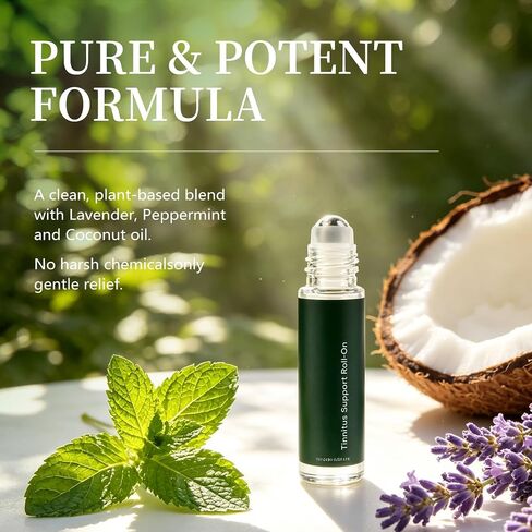 2026 NEW 2PCS Tinnitus Roll On, Plant-Based Formula with Helichrysum, Juniper Berry, Basil Extract, Fast Absorption in Saudi Arabia