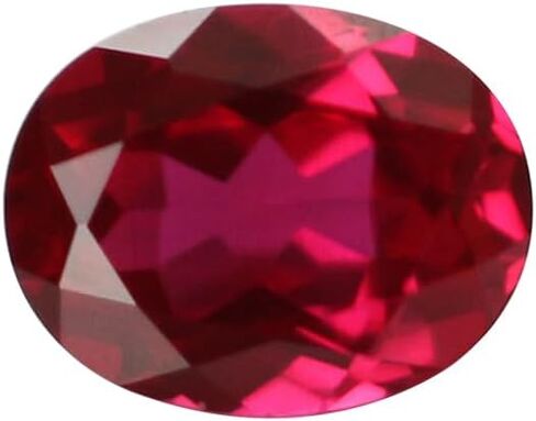 Lab Grown Ruby Pigeon Blood Red Oval Diamond Cut Loose Gemstone DIY Jewelry With AGL Certificate in Saudi Arabia
