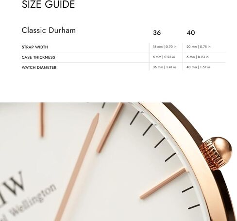 Daniel Wellington Classic Uhr Silver Leather in Kuwait