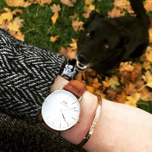 Daniel Wellington Classic Uhr Silver Leather in Kuwait