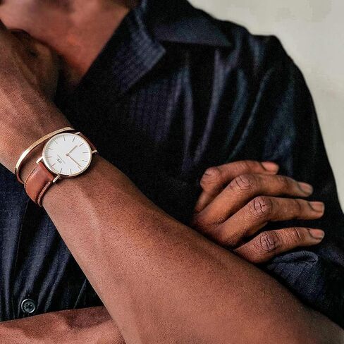Daniel Wellington Classic Uhr Silver Leather in Kuwait